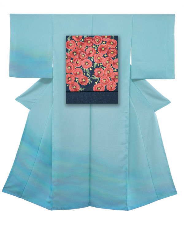 ②訪問着とコクリコ